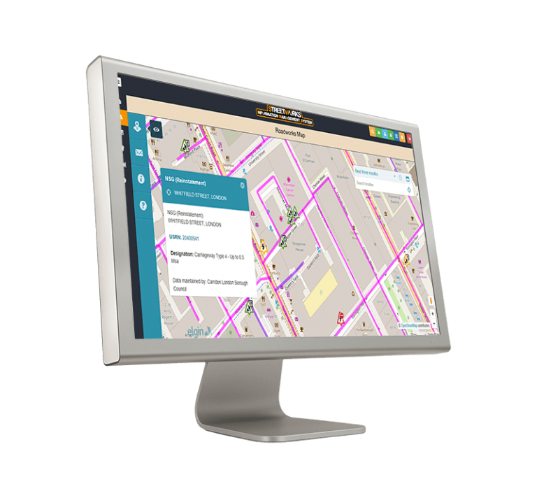 Street works planning software